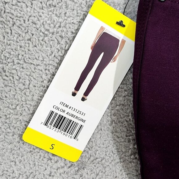 NEW DKNY Jeans Aubergine Stretch Skinny Legging Pants Womens S Rayon Blend - Picture 7 of 9